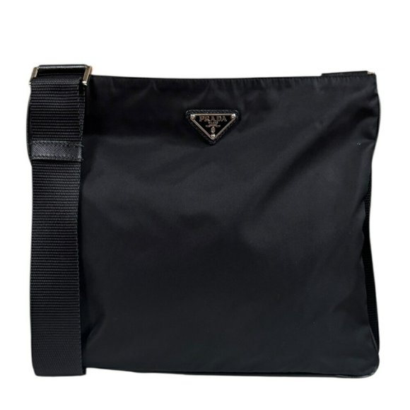 Prada Shoulder Bag Nylon VA0053 Black Women's PRADA - Picture 1 of 8